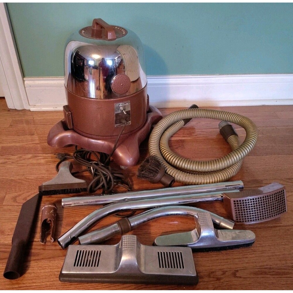 Vtg Rainbow Model D Water Filter Vacuum Cleaner Complete Set W/ Attachments